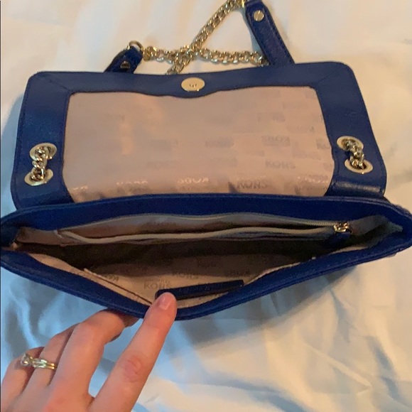 Michael Kors Royal Blue Cross Body Purse - Picture 2 of 6